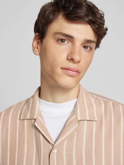 Jack & Jones Vrijetijdsoverhemd met reverskraag, model 'EENZO' Beige - 3