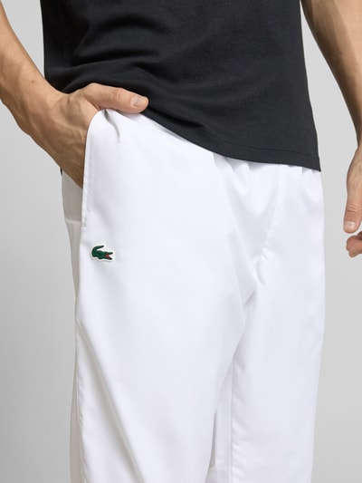 Lacoste Relaxed fit trainingsbroek met labelbadge Wit - 3