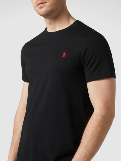 Polo Ralph Lauren Custom slim fit T-shirt met geborduurd logo Zwart - 3