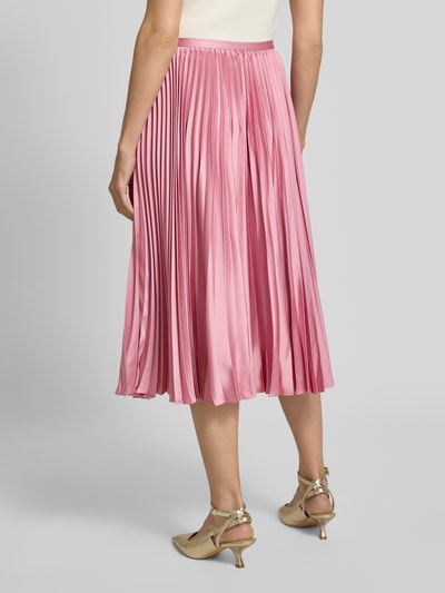 Lauren Ralph Lauren Knielanger Plisseerock aus Satin Modell 'SUZU' Altrosa 5