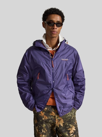 Polo Ralph Lauren Bluzon o kroju regular fit z kieszeniami zapinanymi na zamek błyskawiczny Fioletowy 4
