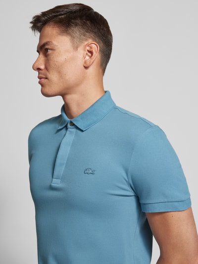 Lacoste Poloshirt aus Viskose mit Label-Patch Modell 'PIQUE' Rauchblau 3