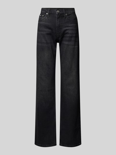 Calvin Klein Jeans Bootcut Jeans mit Label-Detail Black 2