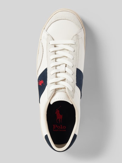 Polo Ralph Lauren Sneaker aus Leder mit Logo-Stitching Modell 'SAYER' Weiss 4