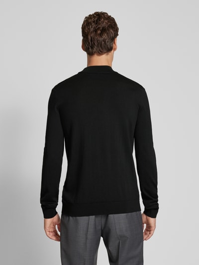 HUGO Gebreide pullover met turtleneck,-model 'San Matteo' Zwart - 5