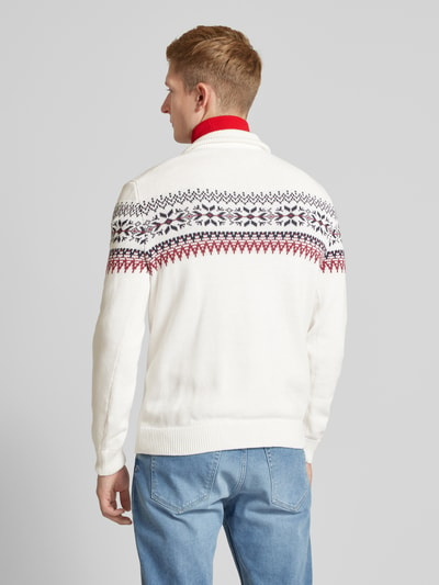 MCNEAL Gebreide pullover met opstaande kraag Offwhite - 5