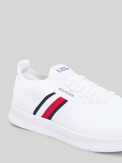 Tommy Hilfiger Low Top Sneaker mit Label Stitching Weiss 4