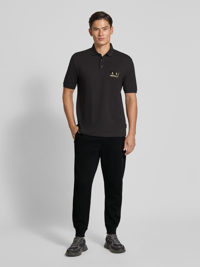 ARMANI EXCHANGE Spodnie dresowe z elastycznym ściągaczem Czarny 1