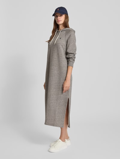 Polo Ralph Lauren Sukienka z dzianiny dresowej z kapturem Średnioszary 1