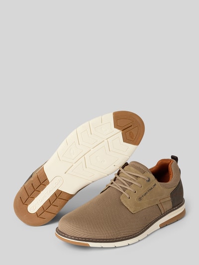 Tom Tailor Sneakersy low top z detalami w optyce skóry model 'DYLAN' Piaskowy 4