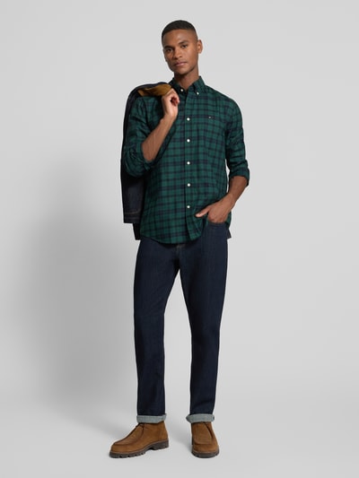 Tommy Hilfiger Koszula casualowa o kroju regular fit z czystej bawełny model ‘MERCERIZED’ Granatowy 1