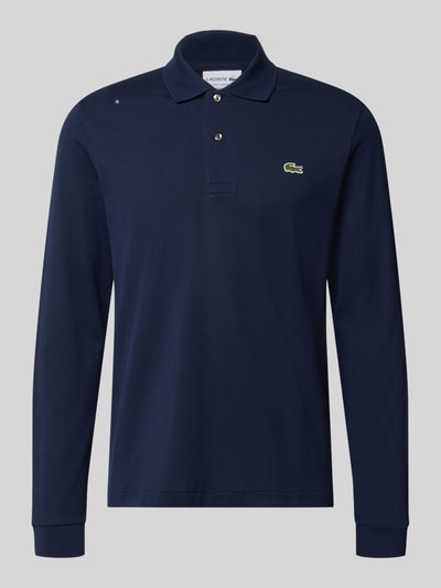 Produktfoto, Regular Fit Poloshirt aus reiner Baumwolle von Lacoste in Dunkelblau, glatte Textur, klassische Form, Herren Poloshirt von Lacoste