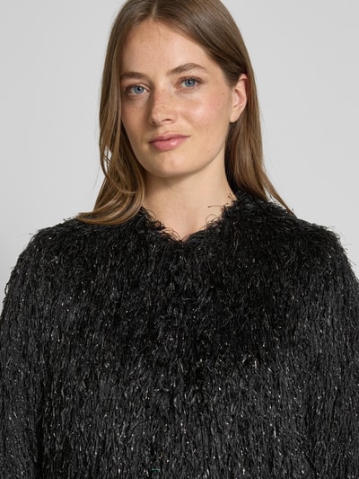 V by Vera Mont Jacke aus Effektgarn mit Rundhalsausschnitt Black 3