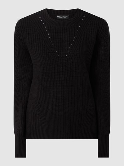 Repeat Pullover mit Kaschmir-Anteil  Schwarz 2