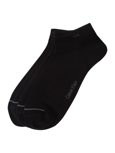 CK Calvin Klein Sneakersocken im 4er-Pack Black 1