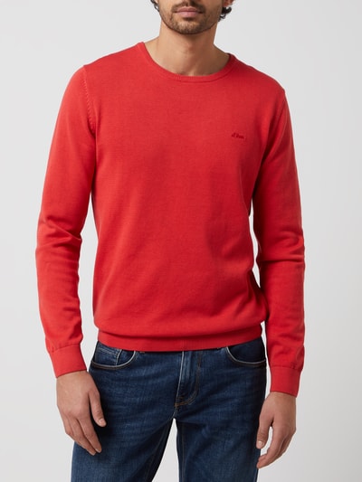 s.Oliver RED LABEL Pullover aus Baumwolle  Rot 4