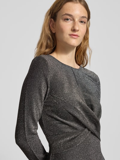 ONLY Tailliertes Cocktailkleid in Wickel-Optik Modell 'RICH' Silber 3