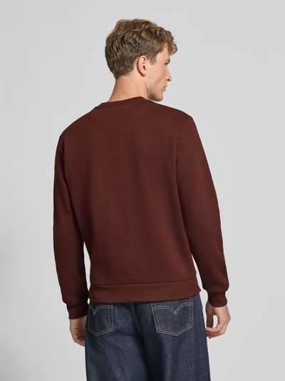 JACK & JONES Regular Fit Sweatshirt mit Baumwoll-Anteil Modell 'Bradley' Schoko 5