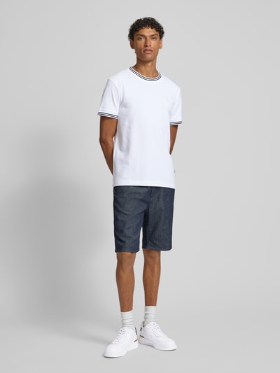 JOOP! COLLECTION T-shirt met contraststrepen model 'Jose' Wit - 1