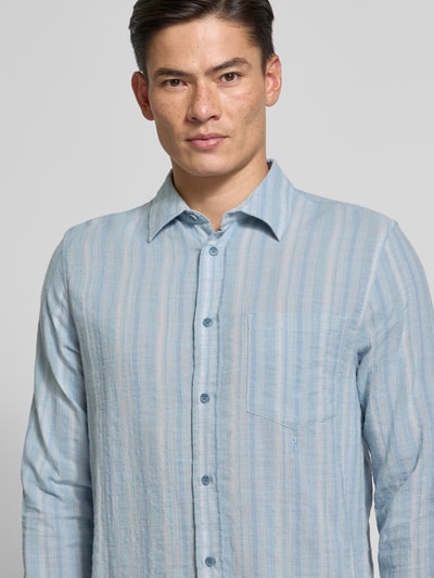 Armedangels Relaxed Fit Freizeithemd aus Baumwoll-Viskose-Mix Hellblau 3