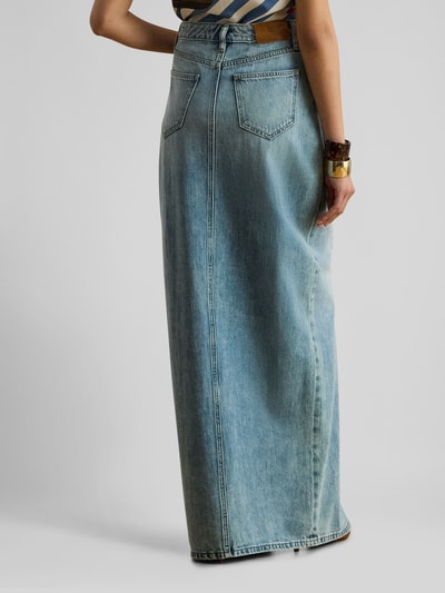 Lauren Ralph Lauren Taillierter Jeansrock aus Baumwoll-Lyocell-Mix Jeansblau Melange 5