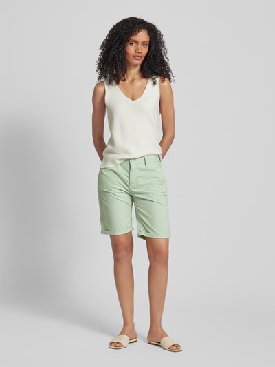 MAC Regular Fit Chino-Shorts mit Gürtelschlaufen Mint 1