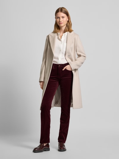 Lauren Ralph Lauren Straight leg corduroy broek in 5-pocketmodel Bordeaux - 1