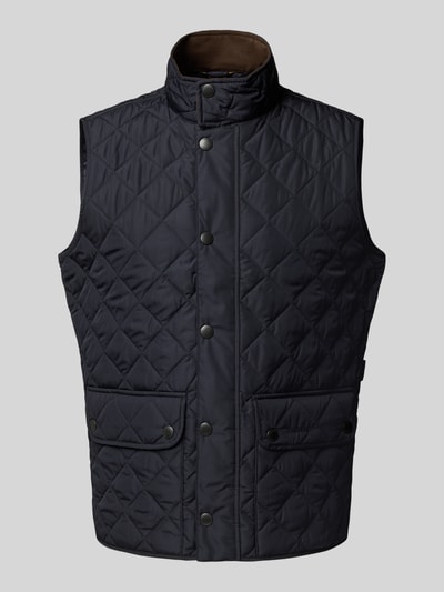 Barbour Regular Fit Steppweste mit Druckknöpfen Modell 'LOWERDALE GILET' Marine 2