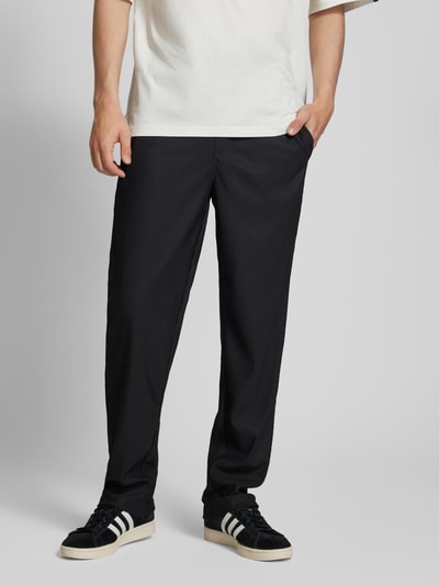 Only & Sons Loose fit stoffen broek met plissévouwen, model SINUS Zwart - 4