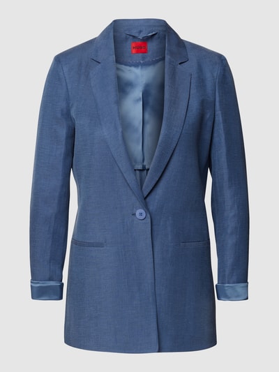 HUGO Blazer aus Leinen-Mix Modell 'Asella' Blau 2