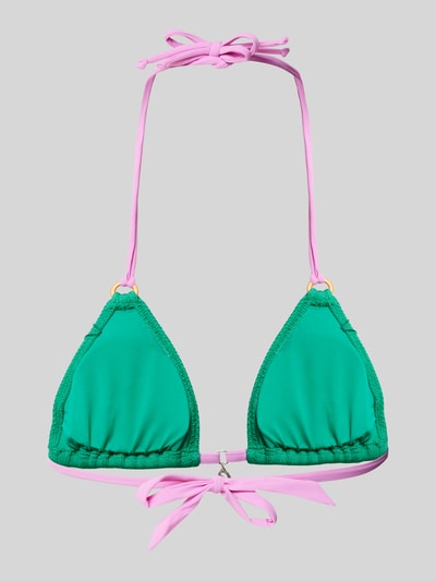 Banana Moon Top bikini w stylu Colour Blocking Zielony 3