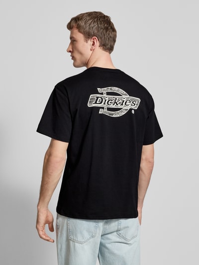 Dickies T-Shirt mit Label-Print Modell 'WOOD' Black 5