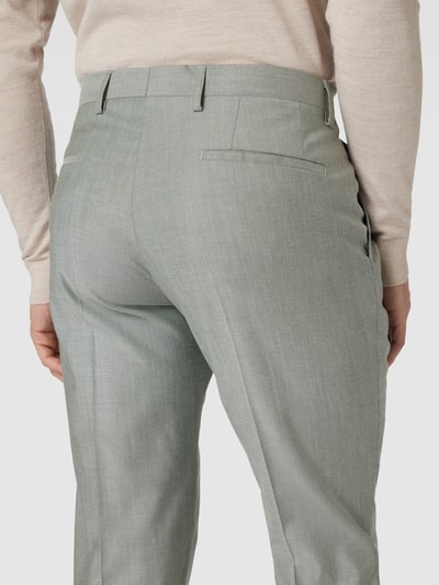 Roy Robson Modern fit pantalon met persplooien Lindegroen - 3