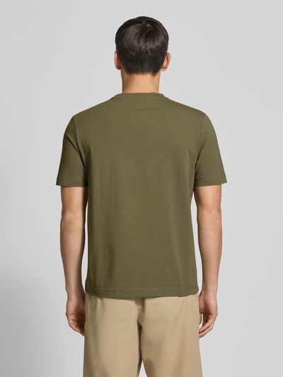 BOSS Orange Regular Fit T-Shirt aus Baumwoll-Mix Khaki 5