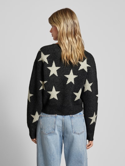 Tommy Jeans Gebreide pullover met extra brede schouders Zwart - 5