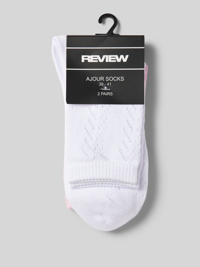 Review Socken mit Lochmuster im 2er-Pack Weiss 3