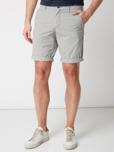 Marc O'Polo Regular Fit Chinoshorts mit Streifenmuster Mittelgrau 4