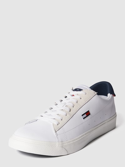 Tommy Jeans Sneaker aus Leder mit Label-Details   Weiss 2