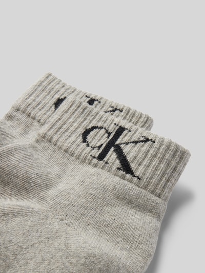 Calvin Klein Jeans Socken mit Logo-Stitching im 2er-Pack Hellgrau 2