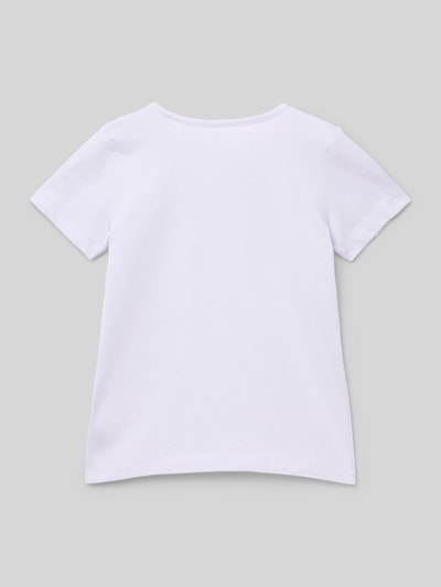 Tom Tailor Regular Fit T-Shirt aus reiner Baumwolle Flieder 3