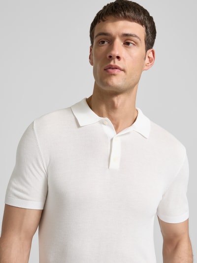 Strellson Koszulka polo o kroju regular fit z czystej wiskozy model ‘VADIM’ Biały 3