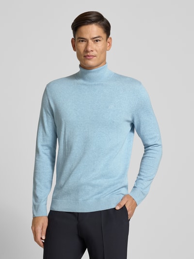 Tom Tailor Regular fit coltrui van puur katoen Blauw - 4