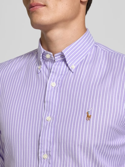 Polo Ralph Lauren Freizeithemd mit Knopfleiste Flieder 3