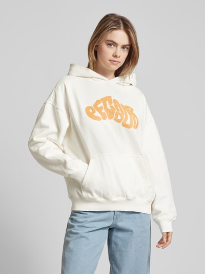 Pegador Oversized Hoodie mit Label-Print Modell 'PALUMA' Offwhite 4