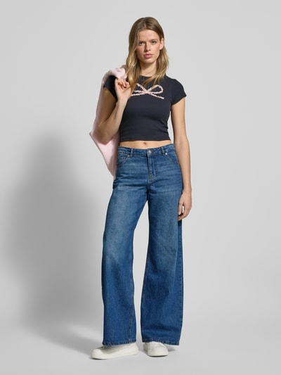 Review Essentials wide leg jeans Blauw - 1