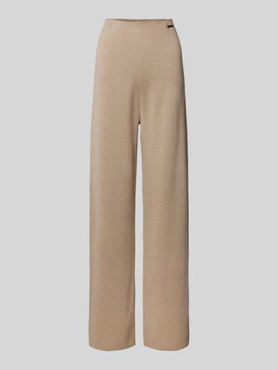 Calvin Klein Womenswear Straight leg broek met labelapplicatie Beige - 2