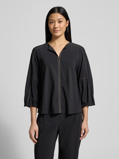 Marc Cain HOODIE met Labelprint BLACK - 4