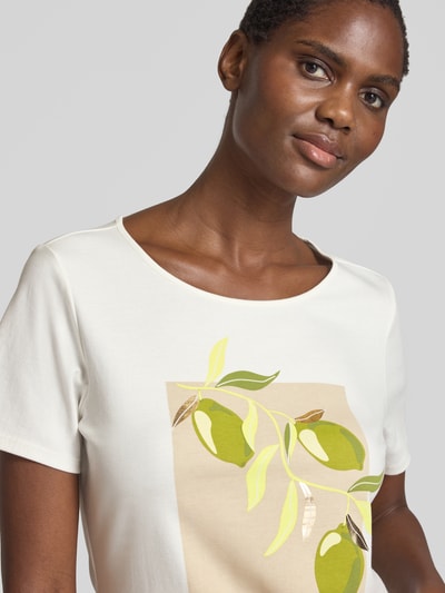 s.Oliver BLACK LABEL Regular fit T-shirt van puur katoen Wit - 3