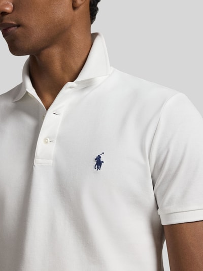 Polo Ralph Lauren Regular Fit Poloshirt aus Baumwoll-Mix Weiss 3