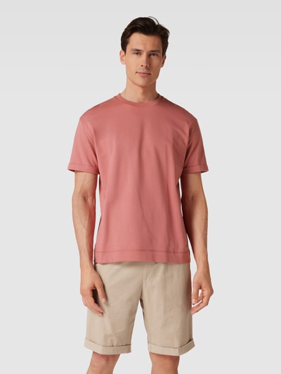 windsor. T-Shirt mit Label-Detail Modell 'Sevo' Kirsche 4